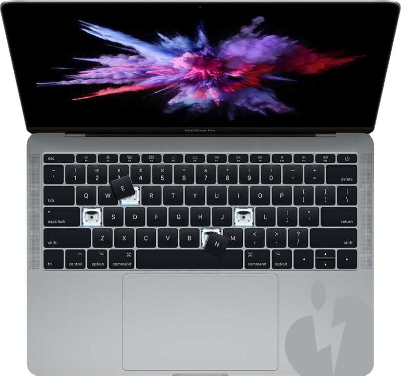 Reparation af tastatur på MacBook