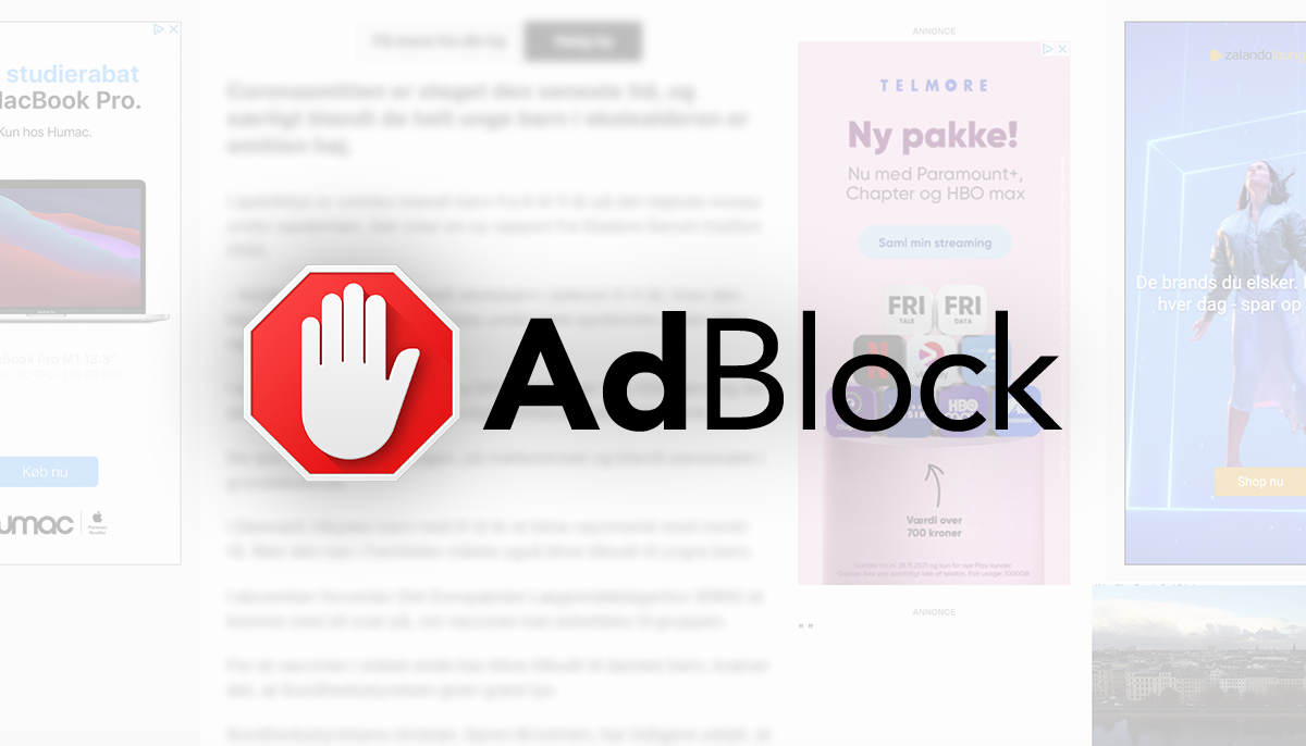 Undgå reklamer på internettet med AdBlock