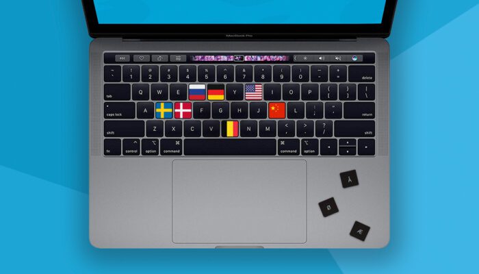 Skift sprog på MacBook tastatur